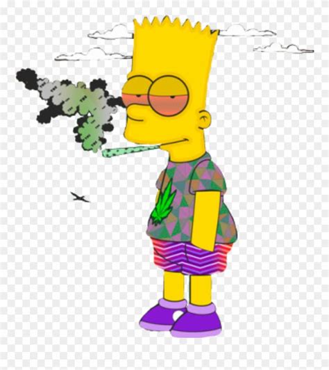 bart smoking gucci|gucci bart simpson background.